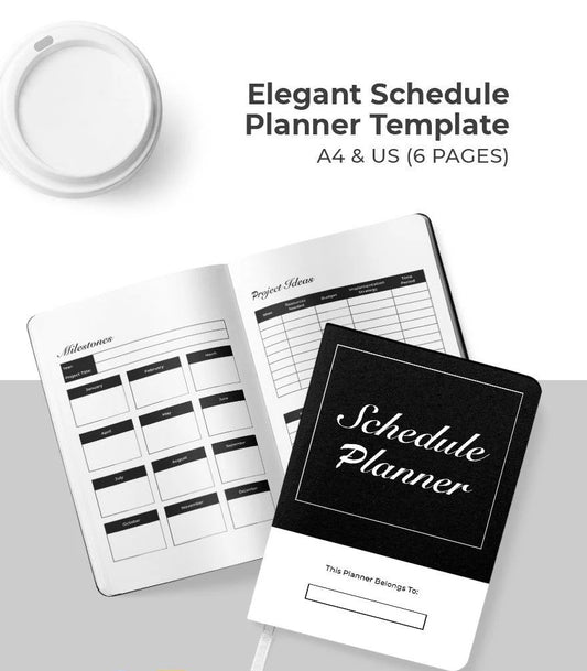 Free Elegant Project Planner Template