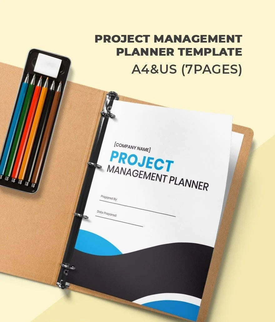 Free Project Management Planner Template