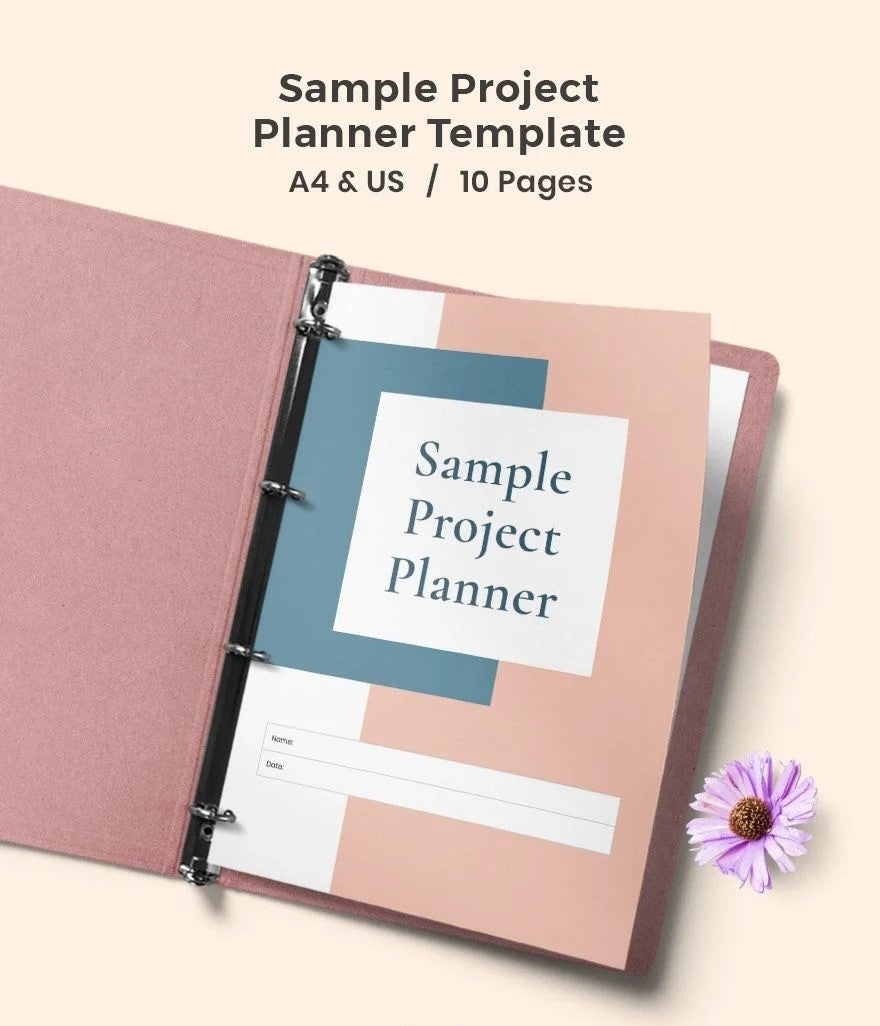 Free Sample Project planner template