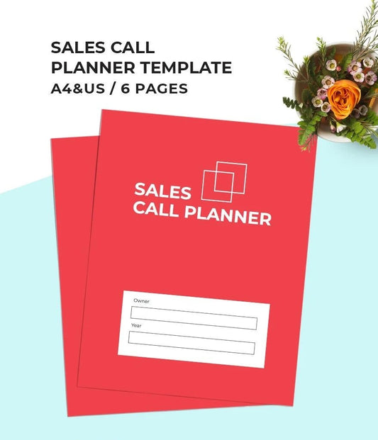 Free sales call Planner Template