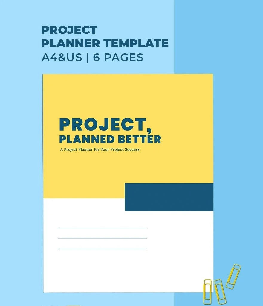 Free Project Planner Template