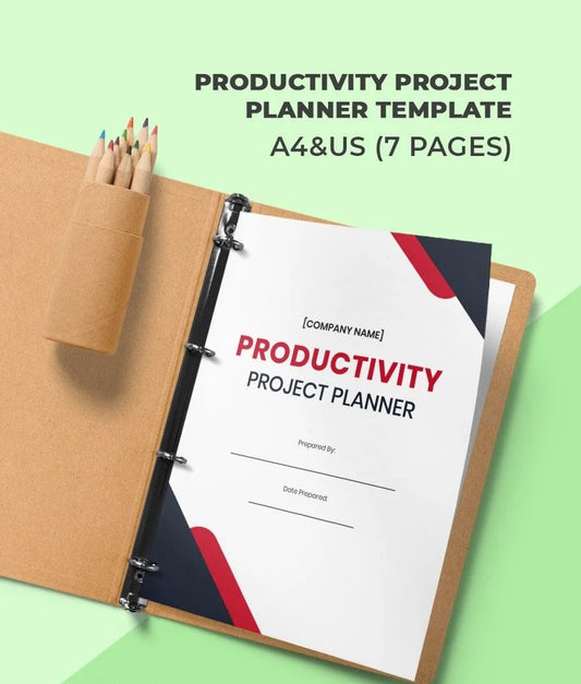 Free Productivity Project Planner Template