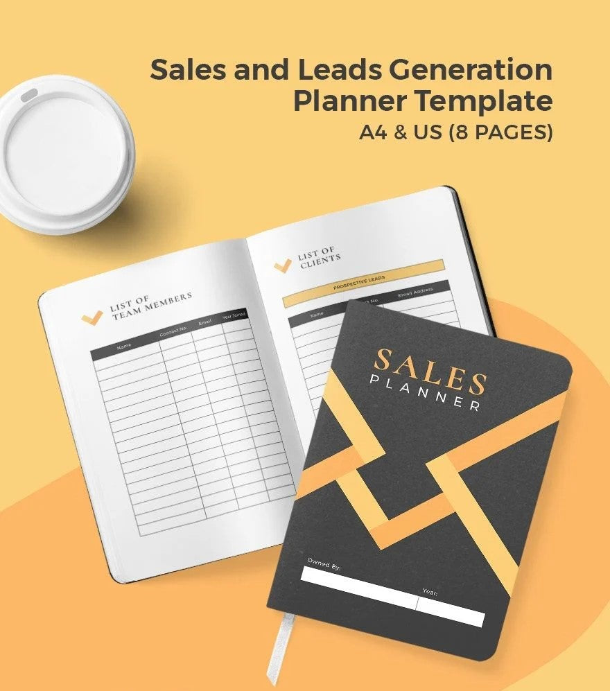 Free Sales and Leads Generation Planner Template