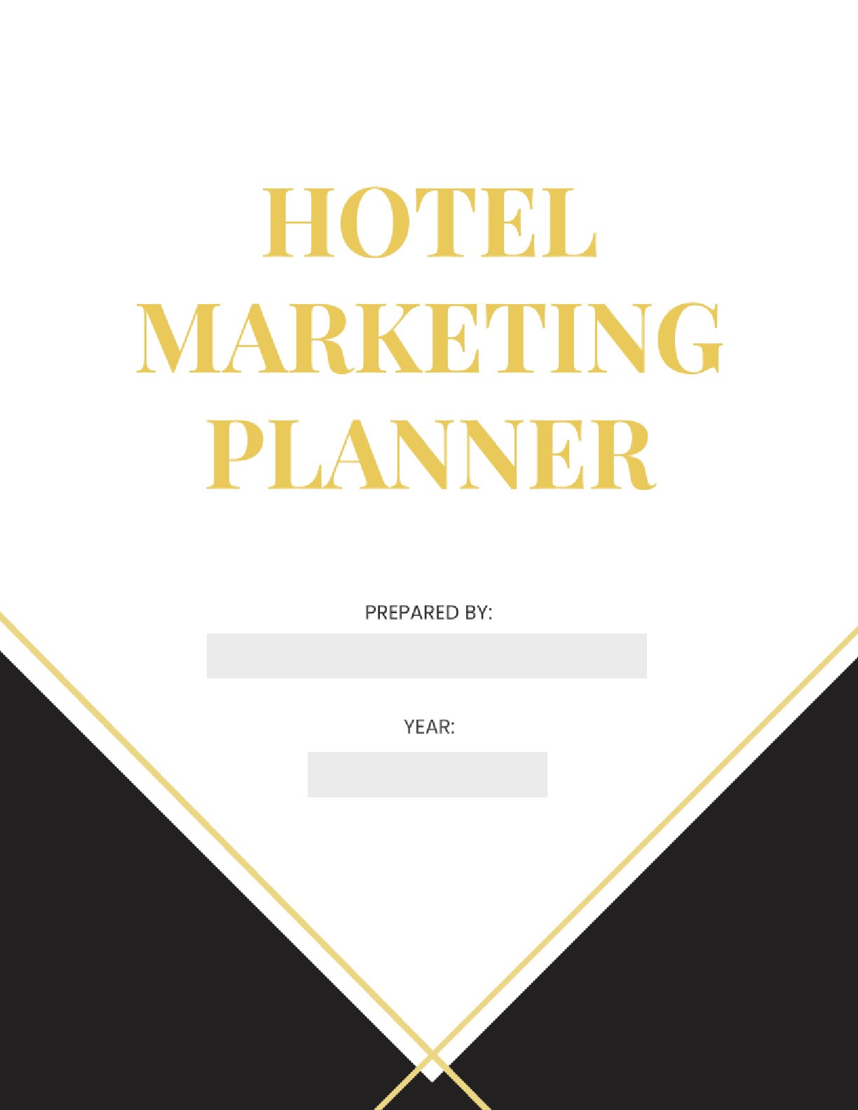 Free Hotel Marketing Planner Template