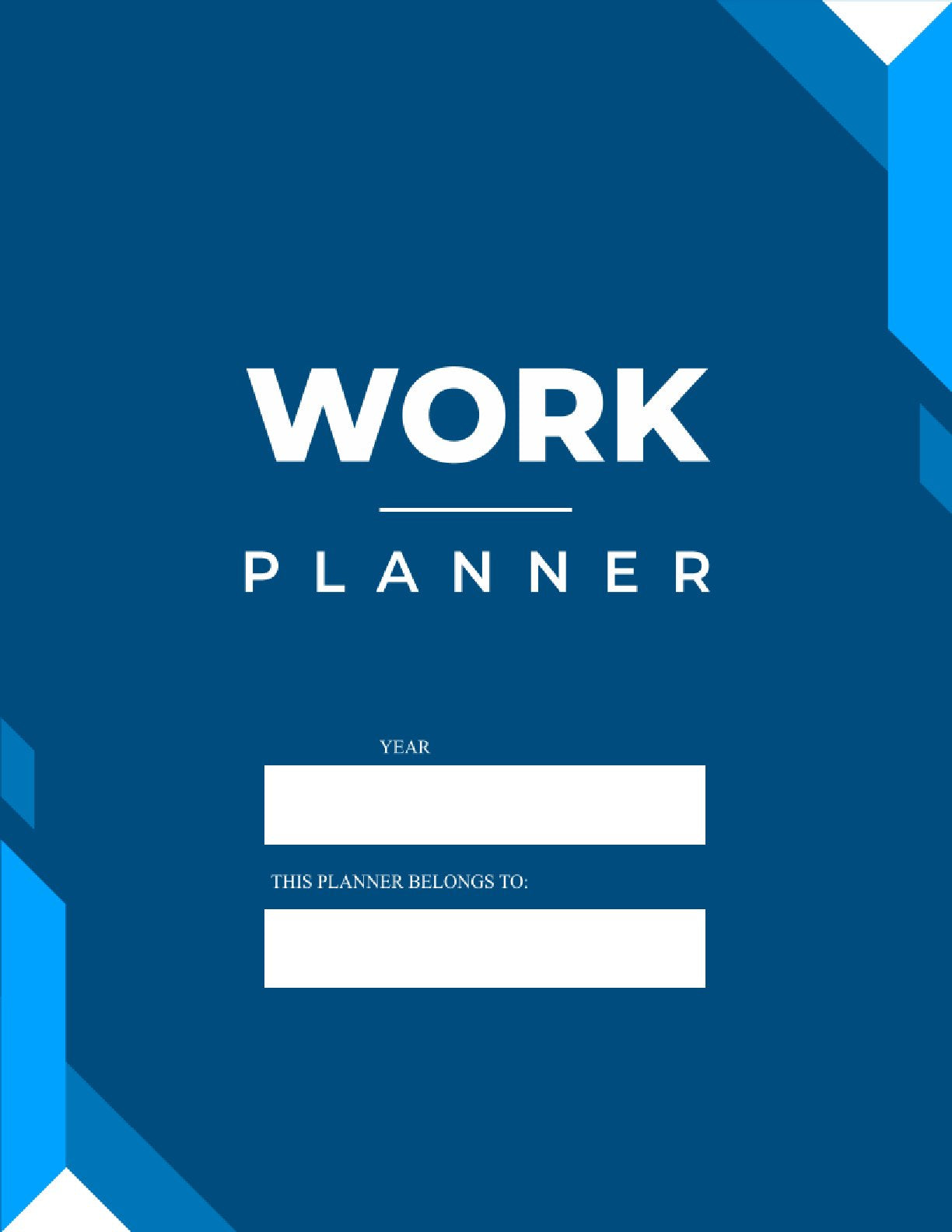 Free Printable Work Planner Template