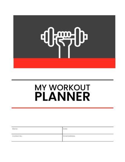 Free Printable Workout Planner Template