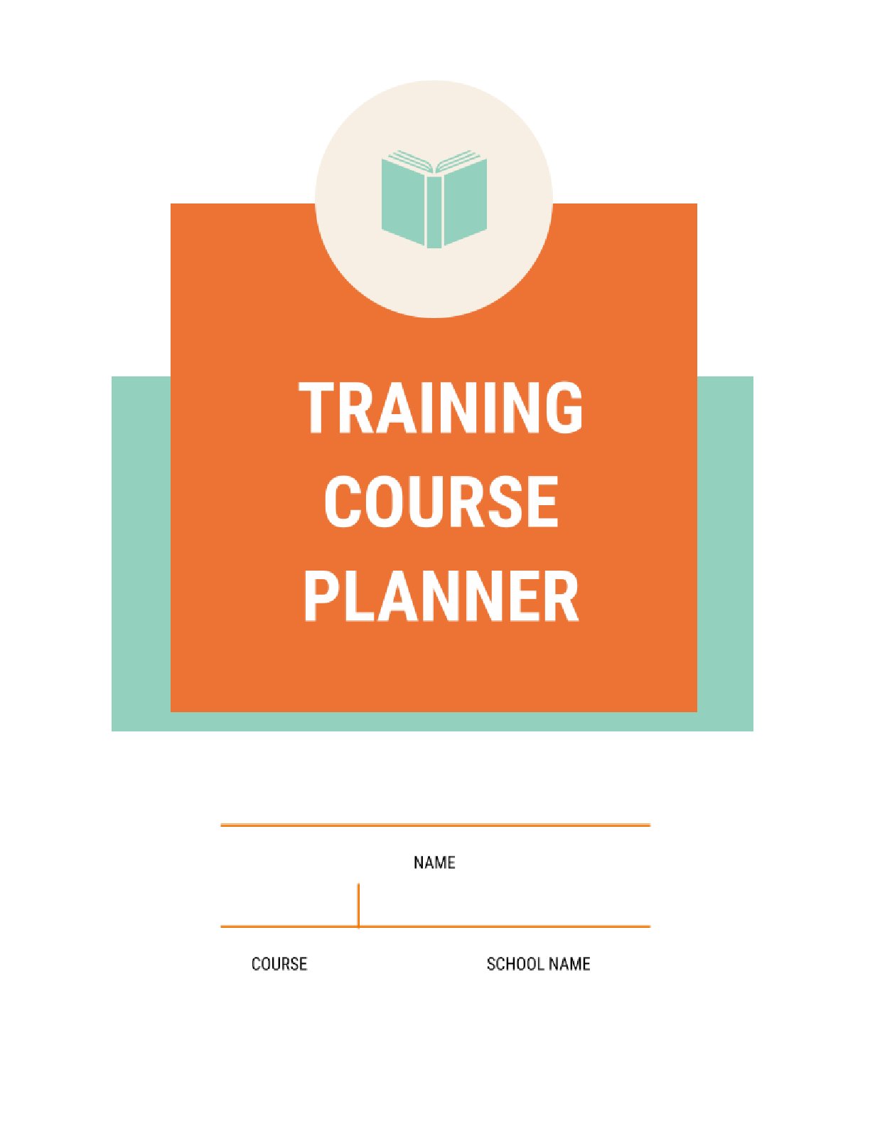 Free Training Course Planner Template