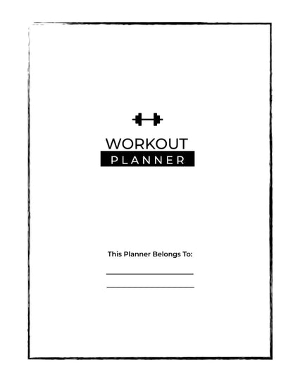 Free Minimalist Workout Planner Template