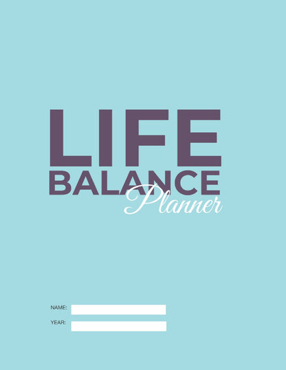 Free Life Balance Planner Template