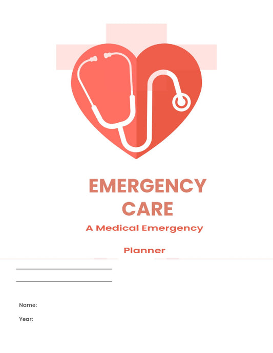 Free Medical Emergency Planner Template