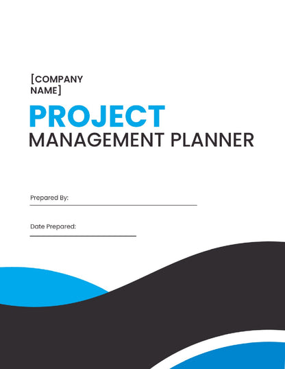 Free Project Management Planner Template