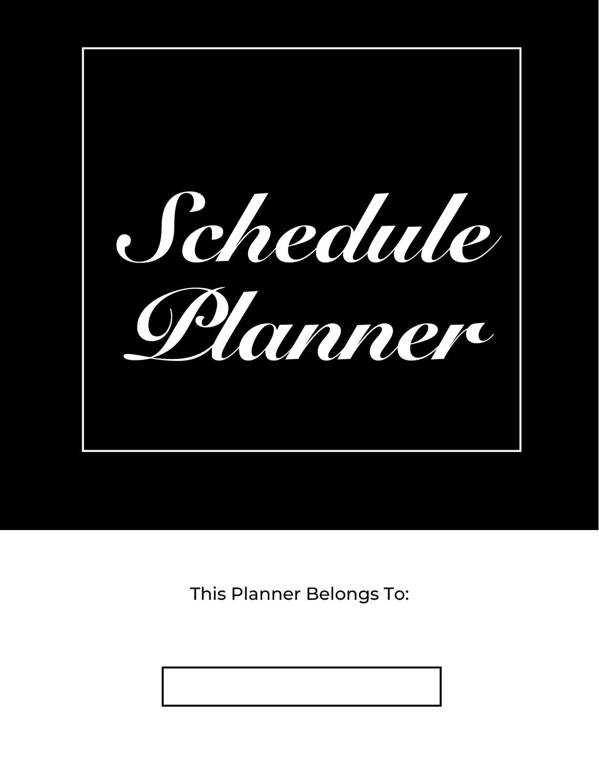 Free Elegant Project Planner Template