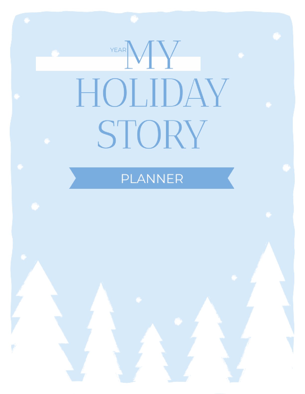 Free Holiday Story Planner Template