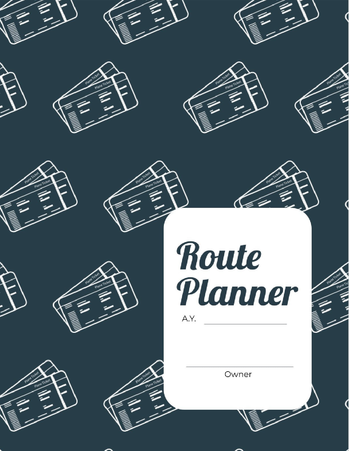 Free Route Planner Template