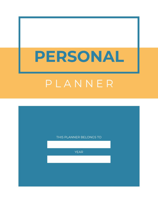 Free Digital Personal Planner Template