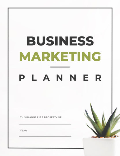 Free Etsy Marketing Planner Template