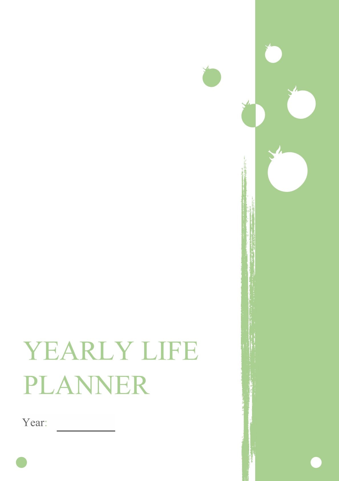 Free 12 Month Life Planner Template