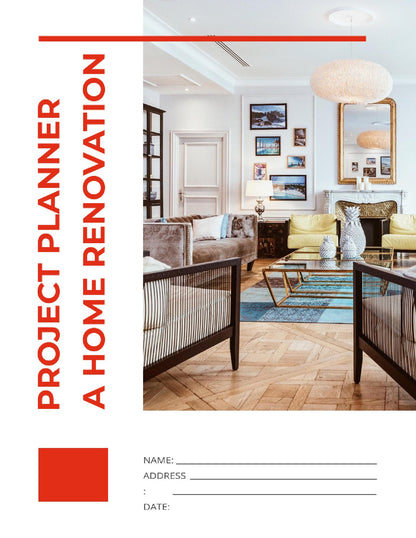 Free Home Renovation Project Planner Template