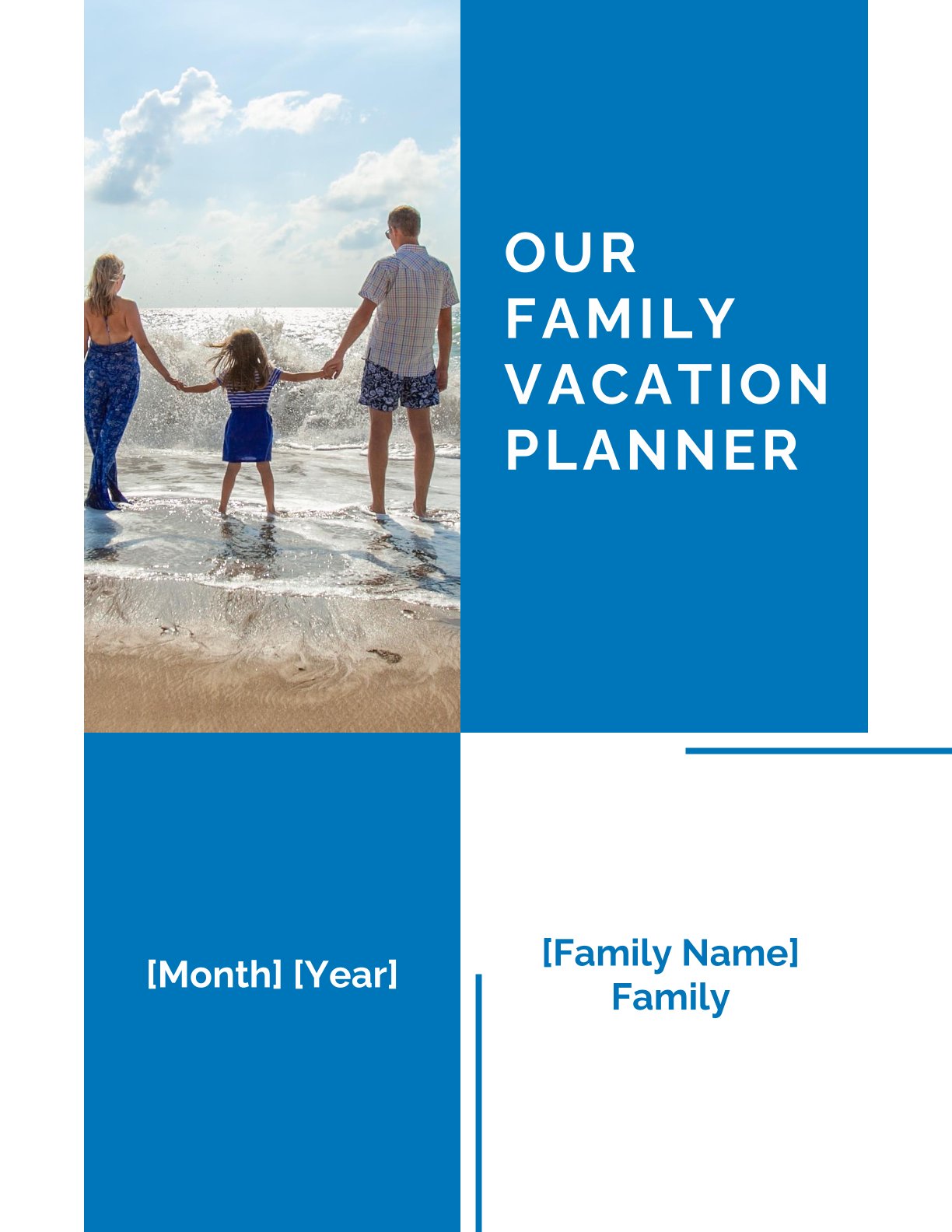 free Family Vacation Planner template