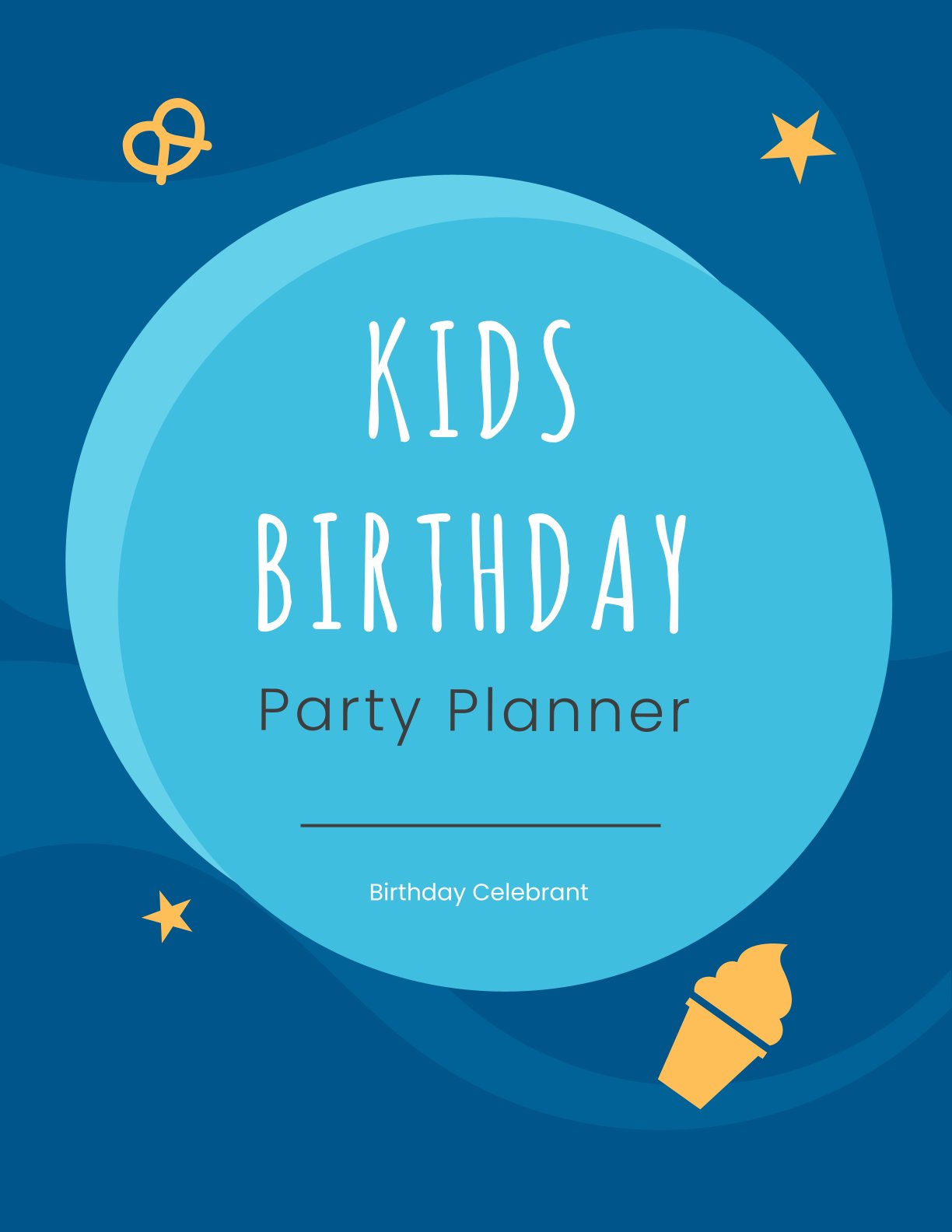 Free Kids Birthday Party Planner Template