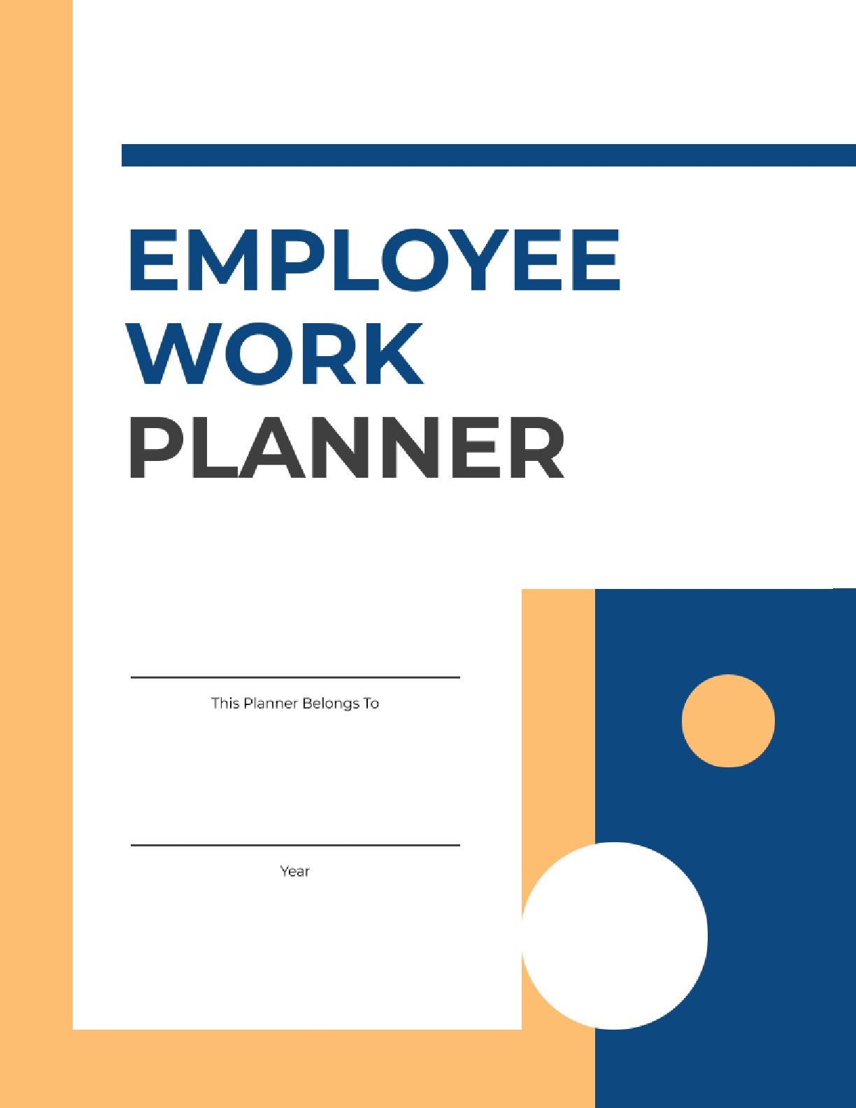 Free Employee Work Planner Template