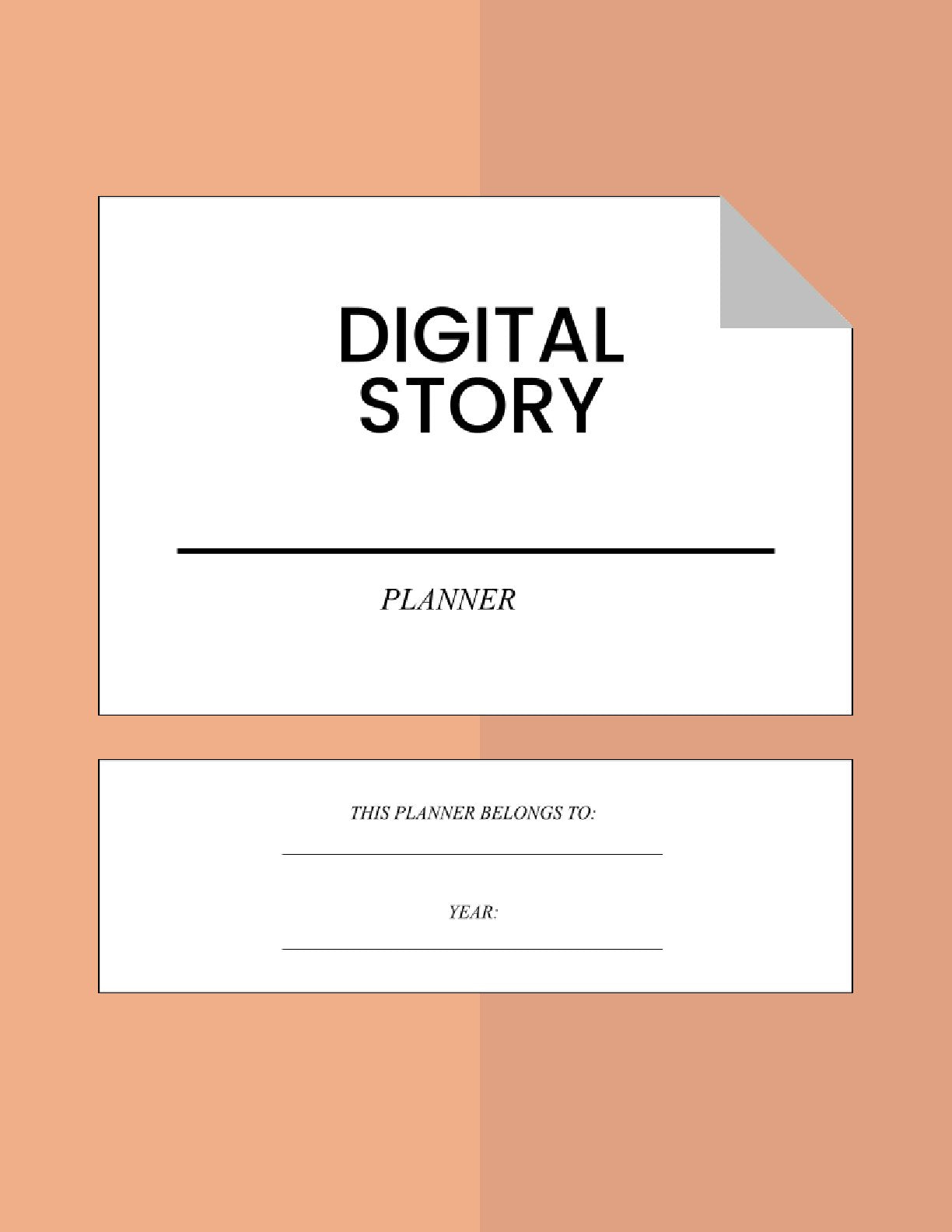 Free DIGITAL STORY PLANNER