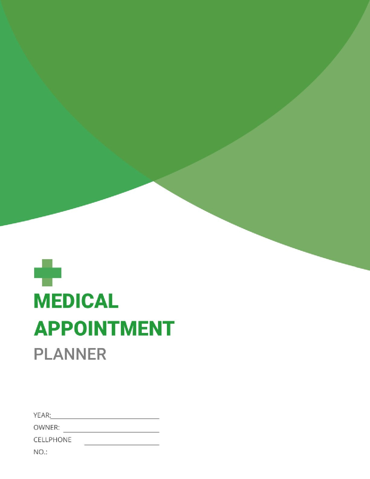 Free Medical Appointment Planner Template