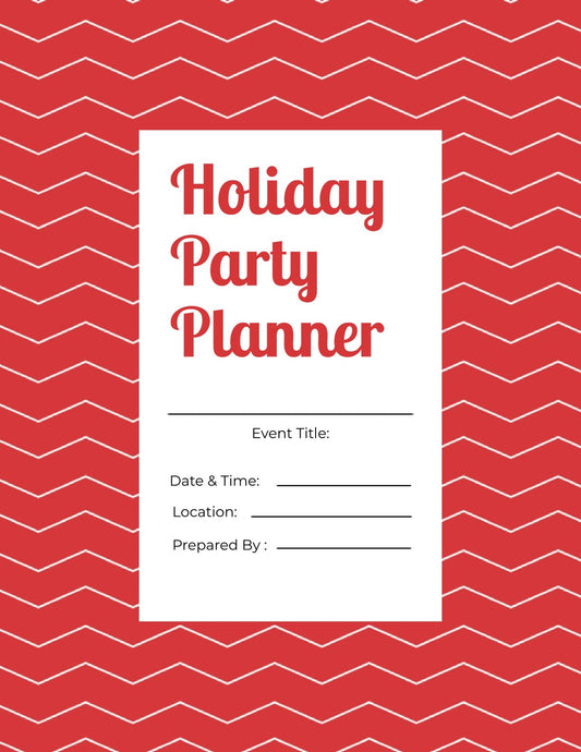 Free Holiday Party Planner Template