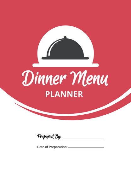 Free Dinner Menu Planner Template