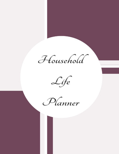 Free Household Life Planner Template