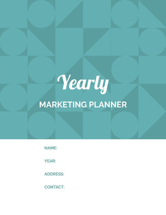 Free Yearly Marketing Planner Template