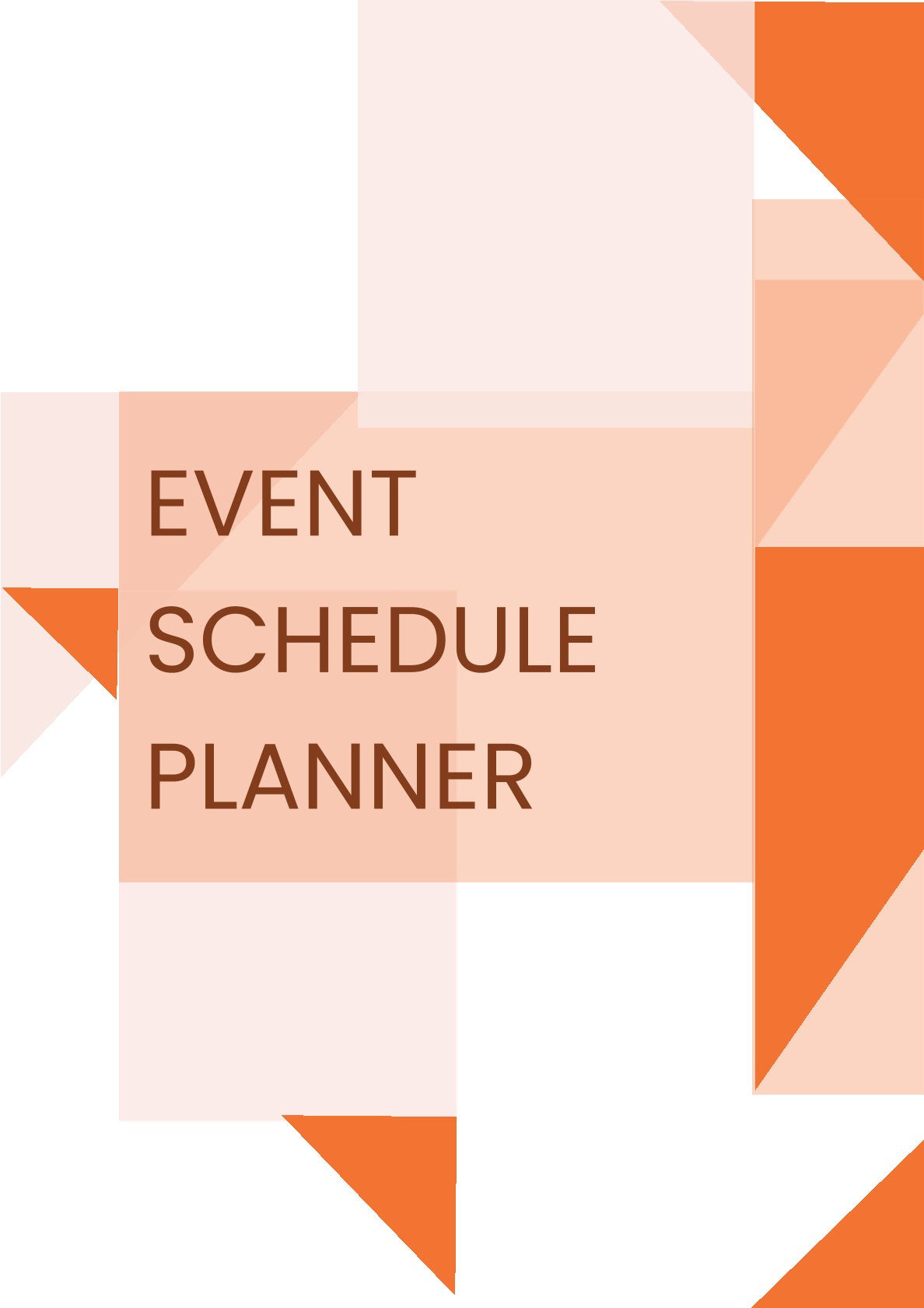 Free Event Schedule Planner Template