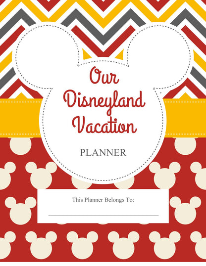 Free Disney Vacation Planner Template