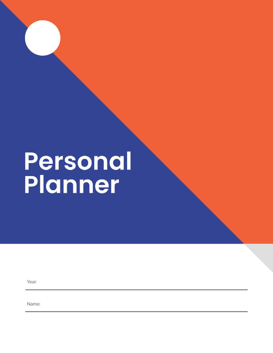 Free Modern Personal Planner Template