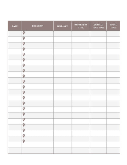 Free Delivery Route Planner Template