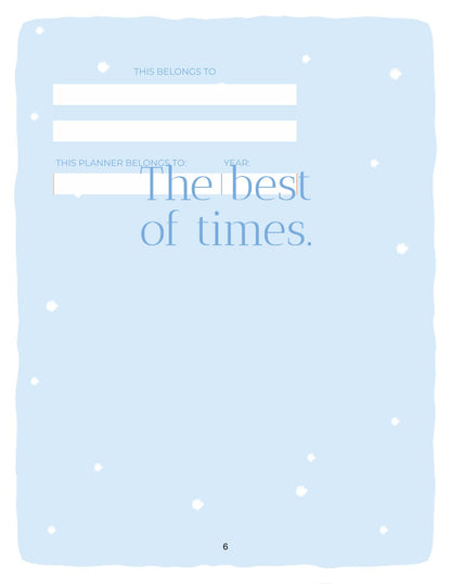 Free Holiday Story Planner Template