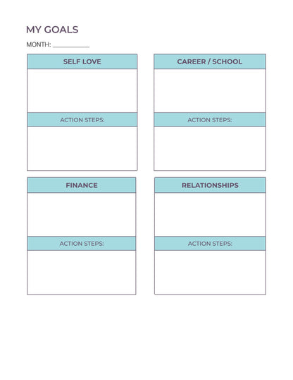 Free Life Balance Planner Template