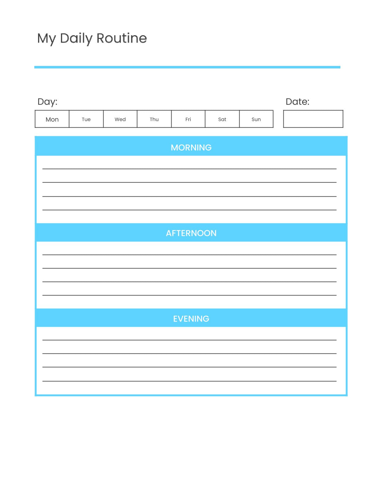 Free Mini Life Planner Template