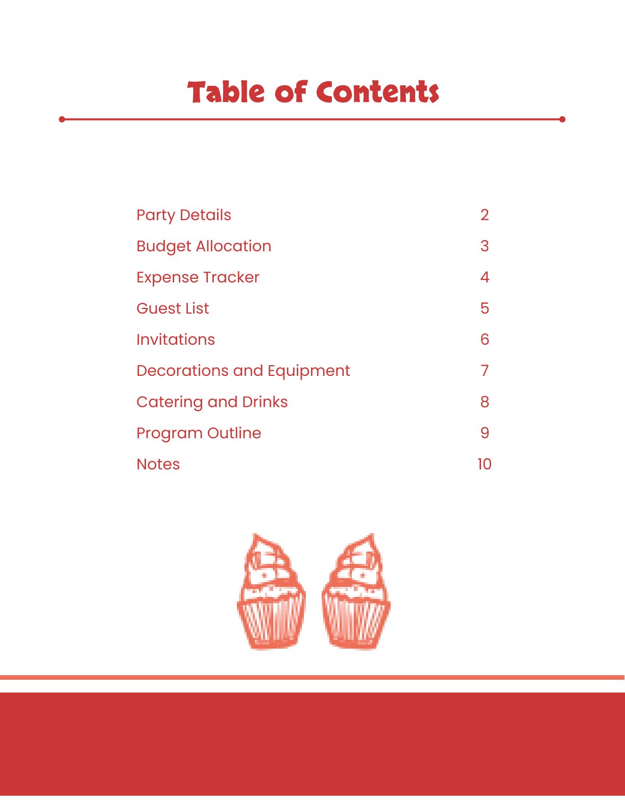 Free Birthday Party Planner Template