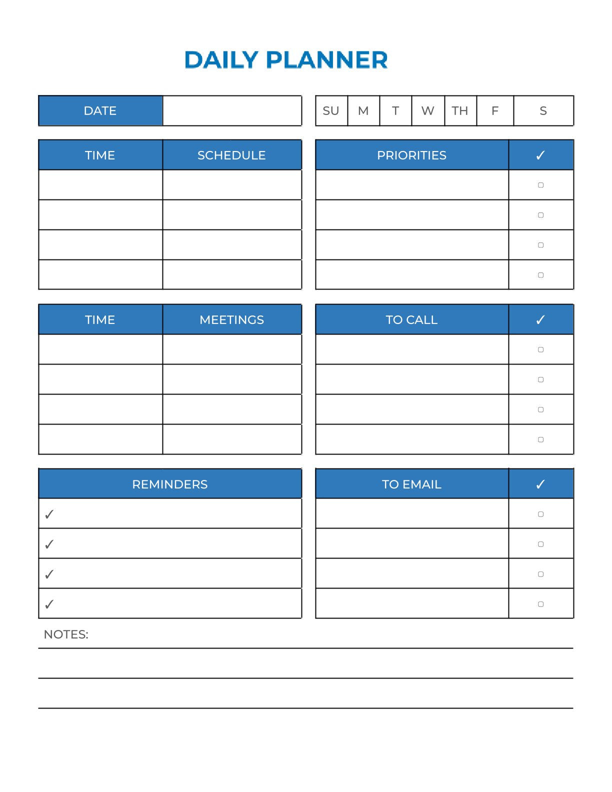 Free Employee Attendance Work Planner Template