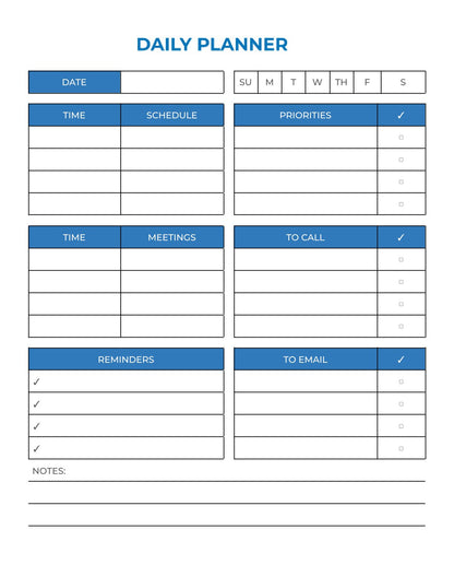 Free Employee Attendance Work Planner Template