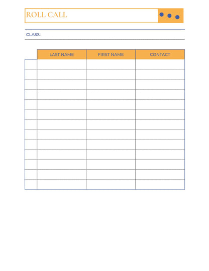 Free High School Teacher Planner Template