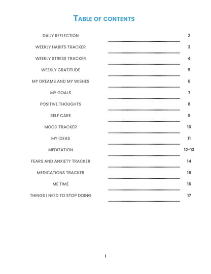 Free Mental Health Planner Template