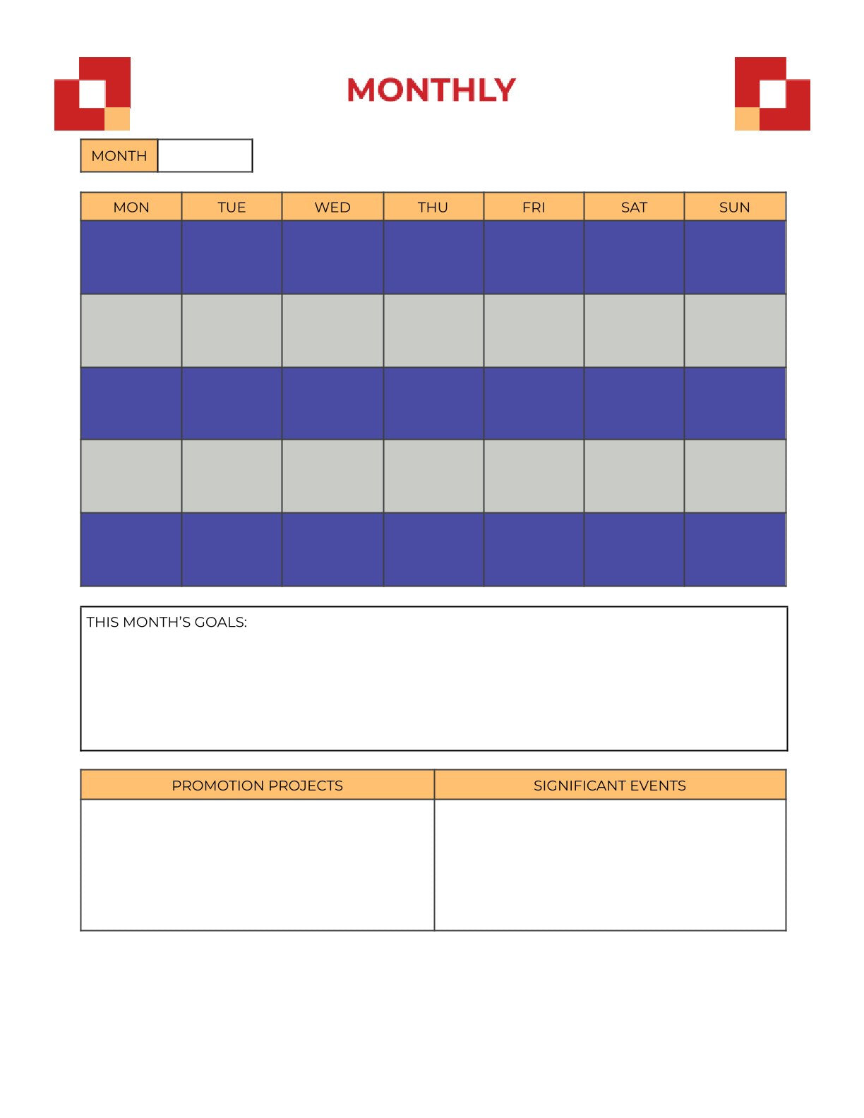 Free Sales Tracker Planner Template