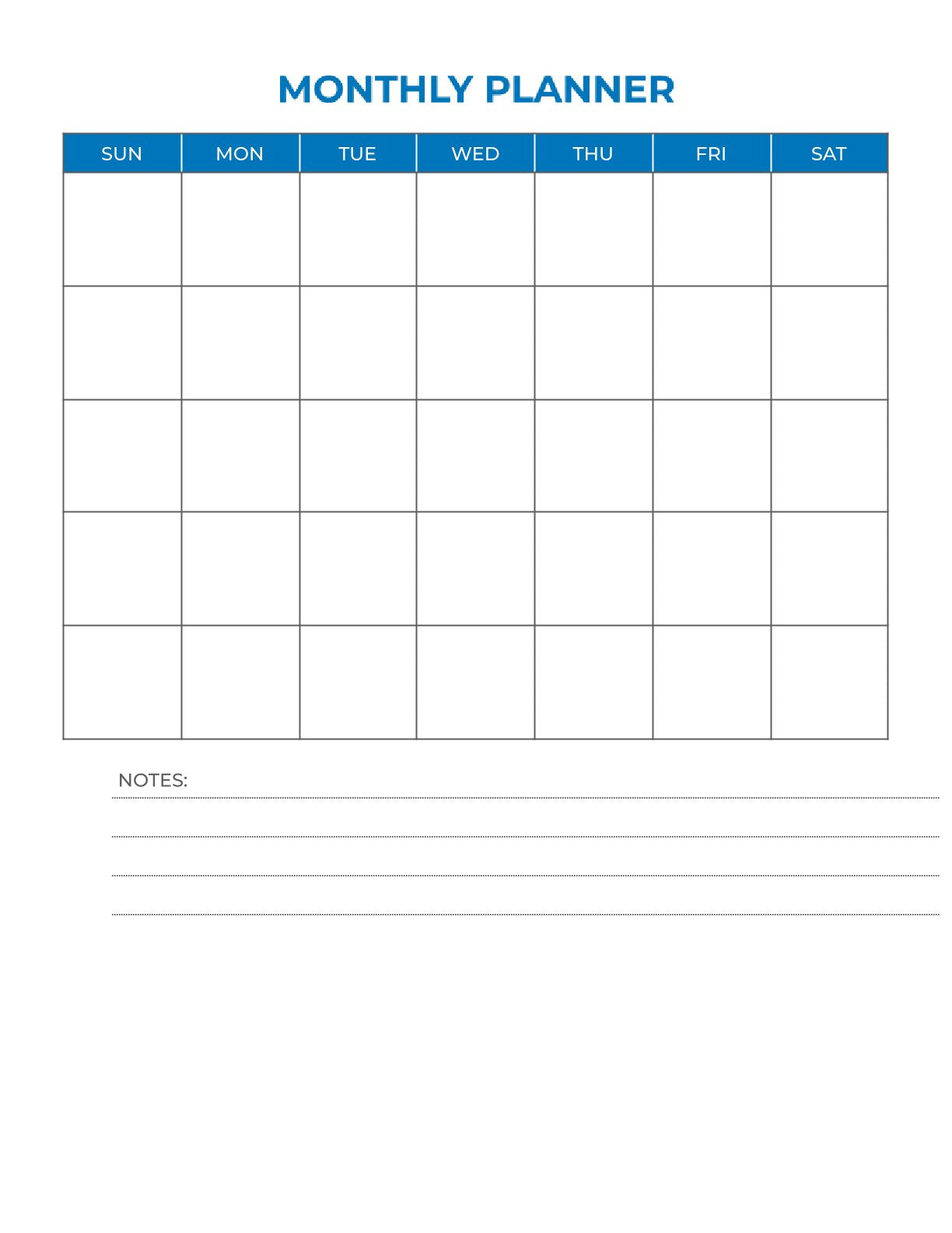 Free Employee Attendance Work Planner Template