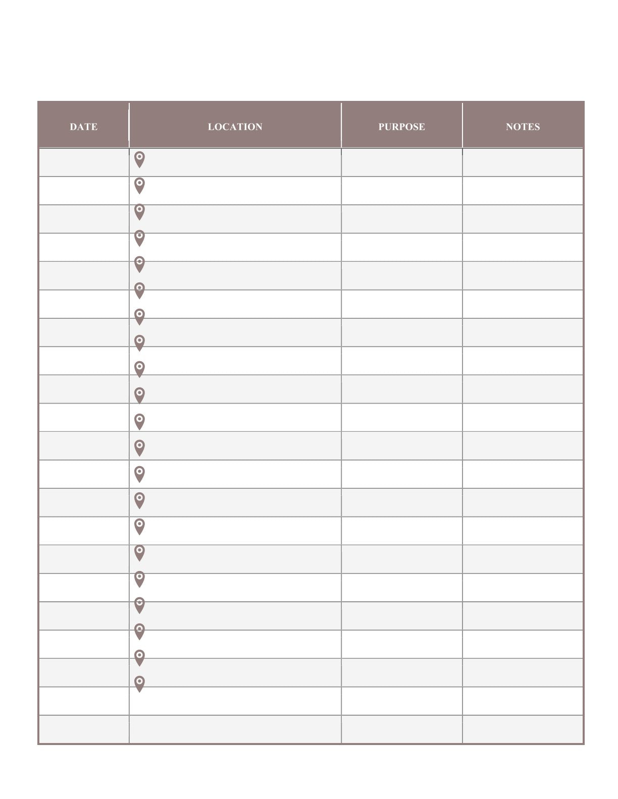 Free Delivery Route Planner Template