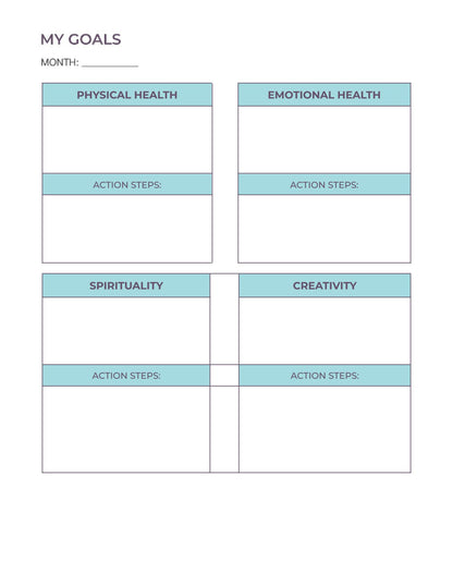 Free Life Balance Planner Template