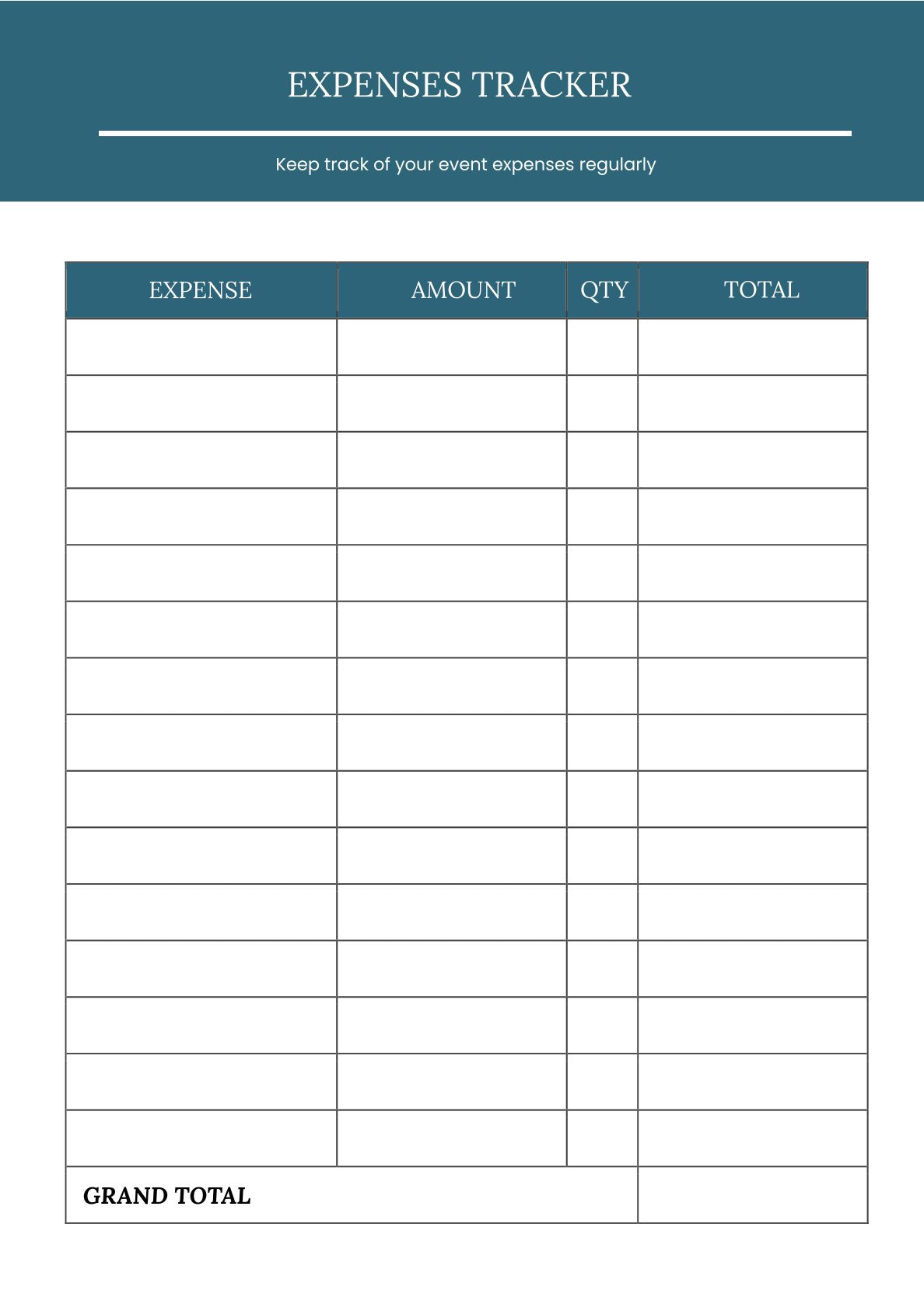 Free Online Event Planner Template