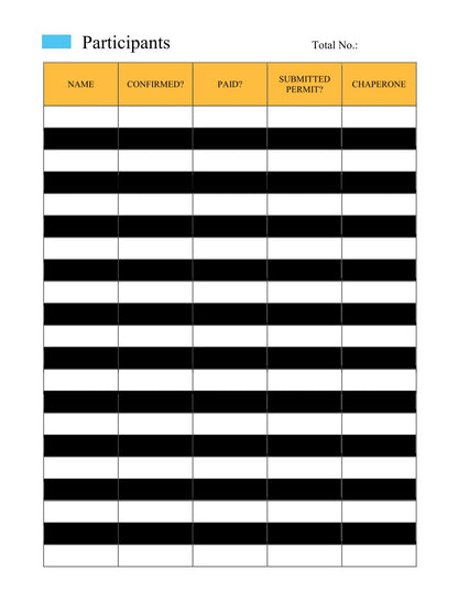 Free Field Trip Planner Template