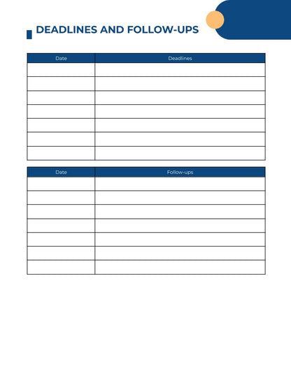 Free Employee Work Planner Template